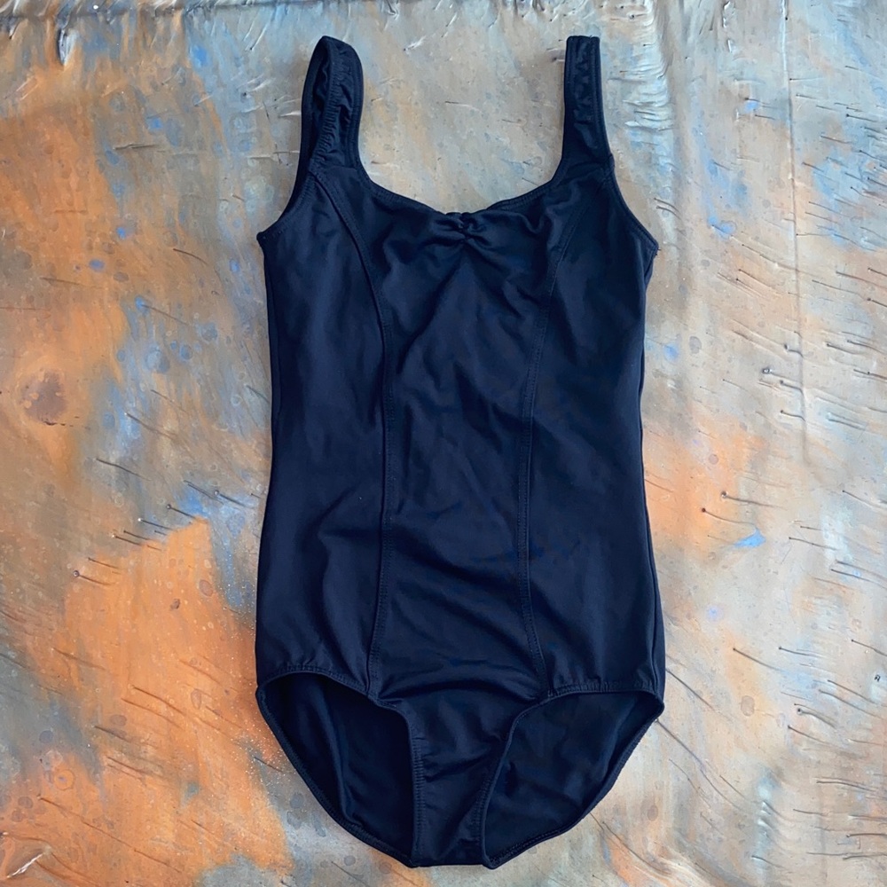 Black Classic Tank Leotard Bodysuit for Dance Ballet